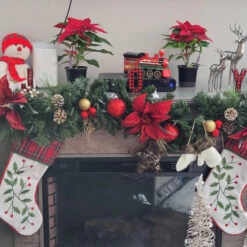 Northlight Set Of 3 Red And Black Buffalo Plaid "JOY" Christmas Stocking Holder 6" -Ornaments Store northlight wy15250 cxpic 65505.1678185726