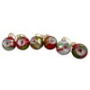 Northlight 6ct Silver And Red 2-Finish Retro Reflector Christmas Ball Ornaments 2.75" (55mm) -Ornaments Store northlight wy27590 98039.1587642895