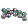 Northlight 12ct Silver And Pink 2-Finish Glass Christmas Ball Ornaments 2.25" (55mm)
