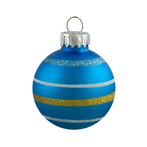 Northlight 10ct Green And Blue Matte Glass Christmas Ball Ornaments 1.75" (45mm) 6 Northlight 10ct Green And Blue Matte Glass Christmas Ball Ornaments 1.75" (45mm) - Image 4