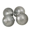 Northlight 4ct Silver Sequin Christmas Ball Ornaments 2.75" (70mm) 1 Northlight 4ct Silver Sequin Christmas Ball Ornaments 2.75" (70mm) -Ornaments Store northlight wy27609 13403.1588344204