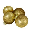 Northlight 4ct Gold Sequin Shiny Christmas Ball Ornaments 2.75" (70mm) -Ornaments Store northlight wy27610 44341.1587642897