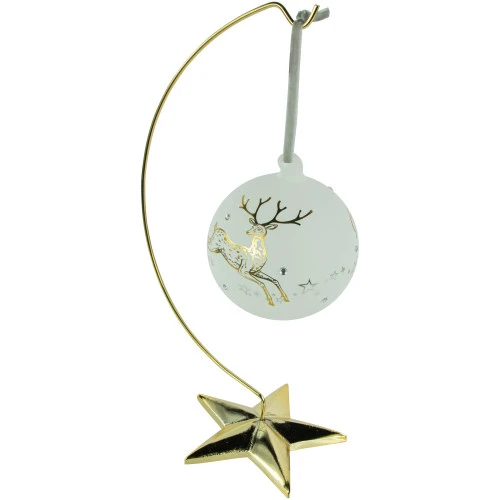 Northlight 12" Gold-tone 5 Point Star Metal Christmas Ornament Display Stand 5 Northlight 12" Gold-tone 5 Point Star Metal Christmas Ornament Display Stand - Image 3