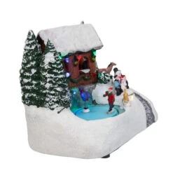 Northlight 7.5" White Lighted LED Musical Christmas Ice Skating Village Tabletop Decor -Ornaments Store northlight xh27848 3 47293.1588406324