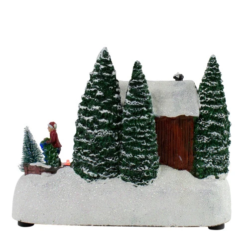 Northlight 8" LED Lighted And Musical Christmas Village Tree Shop Table Top Decoration - Pre-Lit 7 Northlight 8" LED Lighted And Musical Christmas Village Tree Shop Table Top Decoration - Pre-Lit - Image 5