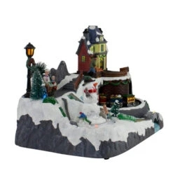 Northlight 10" LED Lighted Animated Train Christmas Village -Ornaments Store northlight xh27857 2 80823.1588406333