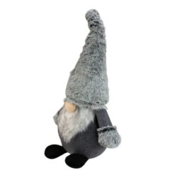 Northlight 20" Gray Sitting Tabletop Christmas Gnome With Faux Fur Hat -Ornaments Store northlight yj02270 02 31509.1588402924