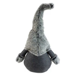 Northlight 20" Gray Sitting Tabletop Christmas Gnome With Faux Fur Hat -Ornaments Store northlight yj02270 3 79934.1588402925