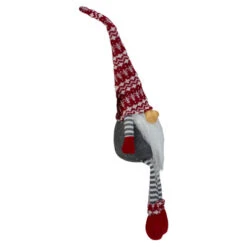 Northlight 24" Gray And Red Smiling Dangling Leg Christmas Gnome Decoration -Ornaments Store northlight yj36284 b 1 82531.1587645150