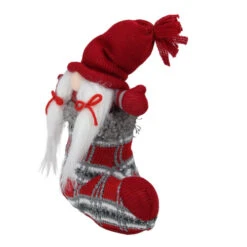 Northlight 10" Red And Gray Isolde Gnome Christmas Stocking Tabletop Figurine -Ornaments Store northlight yj37594 1 68829.1588415717