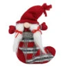 Northlight 10" Red And Gray Isolde Gnome Christmas Stocking Tabletop Figurine -Ornaments Store northlight yj37594 35929.1588415717