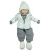 Northlight 16" White And Gray Joyful Sitting Boy Christmas Tabletop Decor -Ornaments Store northlight yj37631 1 17268.1587645149