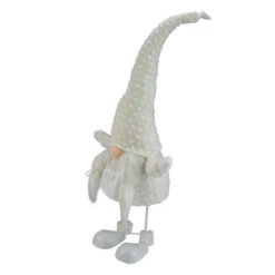 Northlight 24.5" White And Beige Sparkling Serena Christmas Gnome -Ornaments Store northlight yj37642 2 42718.1588415759
