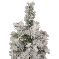 Northlight Set Of 3 Slim Flocked Alpine Artificial Christmas Trees 5' - Unlit -Ornaments Store northlight ynt775 fk 2 updated 47487.1657129359