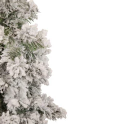 Northlight Set Of 3 Slim Flocked Alpine Artificial Christmas Trees 5' - Unlit -Ornaments Store northlight ynt775 fk 3 updated 17358.1657129359