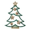 Northlight 17.75" Lighted Green And Gold Christmas Tree With Stars Outdoor Window Silhouette -Ornaments Store northlight ys27520 2 48945.1588415288
