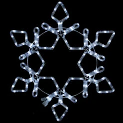 Northlight LED Rope Light Snowflake Commercial Christmas Decoration 5 Ft