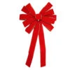Northlight 24" X 42" Large Red 11-Loop Velveteen Christmas Bow With Gold Trim -Ornaments Store northlight ys28014 63932.1663687728