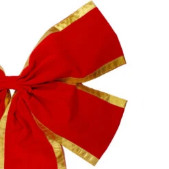 Northlight 24" X 38" Red And Gold 4-Loop Velveteen Christmas Bow Decoration -Ornaments Store northlight ys28018 1 15102.1664467288