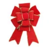Northlight 40" Giant Red 3D 11-Loop Velveteen Christmas Bow With Gold Trim -Ornaments Store northlight ys28023 86390.1665173701