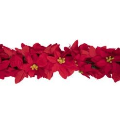Northlight 6' X 3" Red Artificial Poinsettia Floral Christmas Garland - Unlit 10 Northlight 6' X 3" Red Artificial Poinsettia Floral Christmas Garland - Unlit -Ornaments Store northlight ys28028 2 59925.1680607690