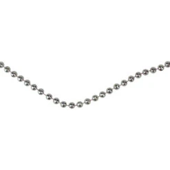 Northlight 66' X 4mm Metallic Silver Beaded Artificial Christmas Garland - Unlit