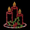 Northlight 16.5" Lighted Candles With Holly And Berry Christmas Window Silhouette 1 Northlight 16.5" Lighted Candles With Holly And Berry Christmas Window Silhouette -Ornaments Store northlight ys7552 2 30380.1694620062