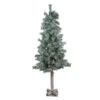 Northlight 4' Lightly Flocked And Glittered Woodland Alpine Artificial Christmas Tree - Unlit