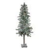Northlight 5ft Pre-Lit Flocked Woodland Alpine Artificial Christmas Tree - Clear Lights -Ornaments Store northlight yt8558 fk 42798.1588397015