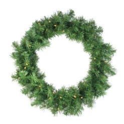 Northlight 5-Piece Pre-Lit Artificial Winter Spruce Christmas Trees, Wreath And Garland Set - Clear Lights -Ornaments Store northlight z16017 wreath 52196.1587644281