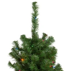 Northlight 6' Pre-Lit Alberta Pine Slim Artificial Christmas Tree - Multi Lights -Ornaments Store northlight z16024 1 81926.1665610747