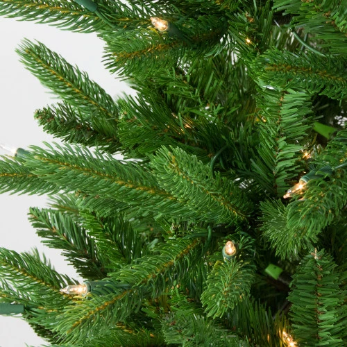 Northlight 7.5' Pre-Lit Pencil Northwood Noble Fir Artificial Christmas Tree - Clear Lights 5 Northlight 7.5' Pre-Lit Pencil Northwood Noble Fir Artificial Christmas Tree - Clear Lights - Image 3