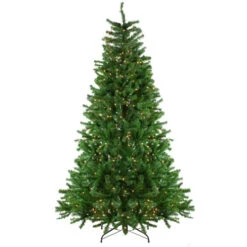 Northlight 7.5' Pre-Lit Slim Waterton Spruce Artificial Christmas Tree - Clear Lights