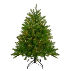 Northlight 4' Pre-Lit Full Northern Pine Artificial Christmas Tree, Clear Lights