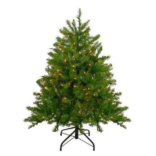 Northlight 4' Pre-Lit Full Northern Pine Artificial Christmas Tree, Clear Lights 3 Northlight 4' Pre-Lit Full Northern Pine Artificial Christmas Tree, Clear Lights