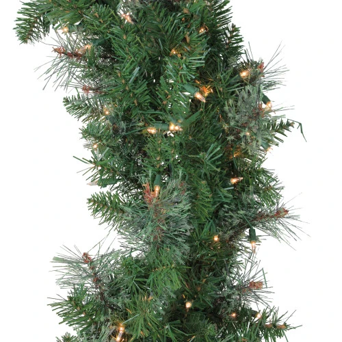 Northlight Pre-Lit Mixed Cashmere Pine Artificial Christmas Wreath - 48-Inch, Clear Lights 4 Northlight Pre-Lit Mixed Cashmere Pine Artificial Christmas Wreath - 48-Inch, Clear Lights - Image 2