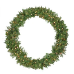 Northlight Pre-Lit Northern Pine Artificial Christmas Wreath - 48-Inch, Clear Lights