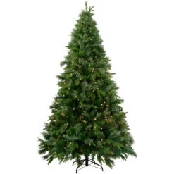 Northlight 6.5' Pre-Lit Medium Ashcroft Cashmere Pine Artificial Christmas Tree - Clear AlwaysLit Lights