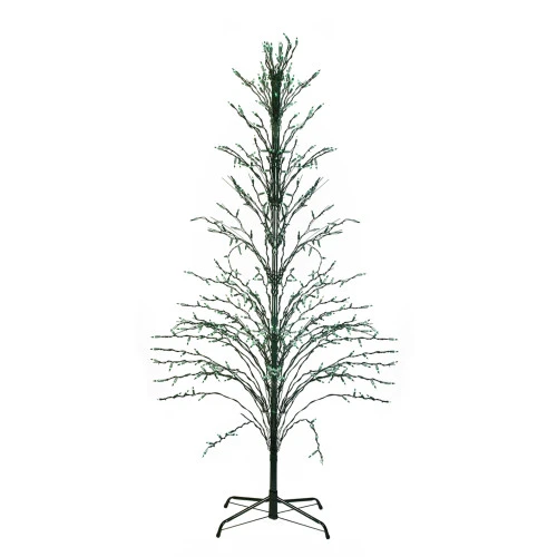 Northlight 9' Black Pre-Lit Artificial Cascade Twig Christmas Tree - Green Lights 3 Northlight 9' Black Pre-Lit Artificial Cascade Twig Christmas Tree - Green Lights