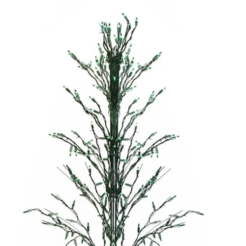 Northlight 9' Black Pre-Lit Artificial Cascade Twig Christmas Tree - Green Lights 4 Northlight 9' Black Pre-Lit Artificial Cascade Twig Christmas Tree - Green Lights - Image 2