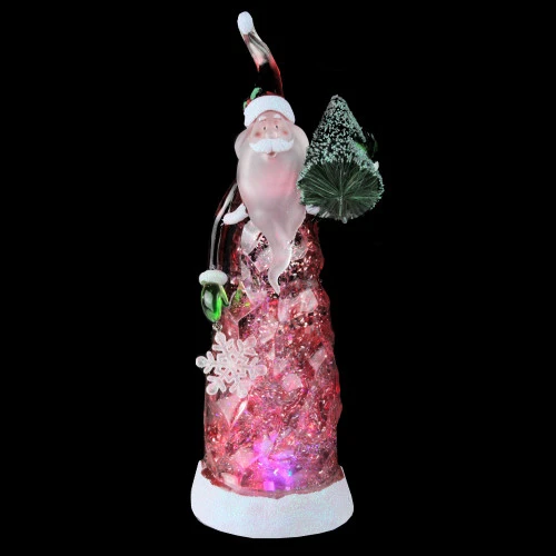 Northlight 11" LED Lighted Color Changing Santa Claus With Tree Christmas Glittering Snow Dome 5 Northlight 11" LED Lighted Color Changing Santa Claus With Tree Christmas Glittering Snow Dome - Image 3