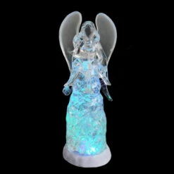 Northlight 11.5" LED Lighted Color Changing Angel With Trumpet Christmas Glitterdome - 32913142 -Ornaments Store northlightct 70 434 066 3 63658.1587644958