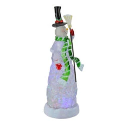 Northlight 11" White LED Lighted Color Changing Snowman Glitter Dome Christmas Tabletop Decor - 32913140 -Ornaments Store northlightct 70 426 066 1 99761.1587644957