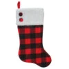 Northlight 23" Black And Red Rustic Buffalo Plaid Christmas Stocking -Ornaments Store northlightl27900 1 57274.1588354065