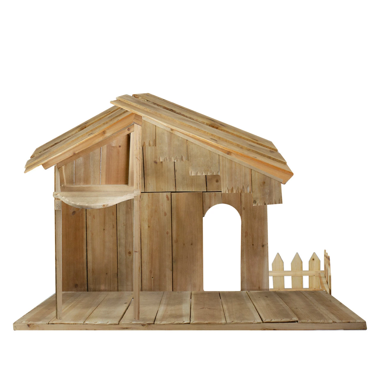 Northlight 51” Christmas Nativity Wood Stable 3 Northlight 51” Christmas Nativity Wood Stable