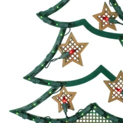 Northlight 17.75" Lighted Green And Gold Christmas Tree With Stars Outdoor Window Silhouette 7 Northlight 17.75" Lighted Green And Gold Christmas Tree With Stars Outdoor Window Silhouette -Ornaments Store northlightys27520 00913.1636546343