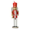 Northlight 14" Red And White Wooden Christmas Nutcracker With Horn -Ornaments Store nutcrackerfactory 97187 50120.1665519667