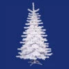 14' Pre-lit Crystal White Artificial Christmas Tree - Clear Lights