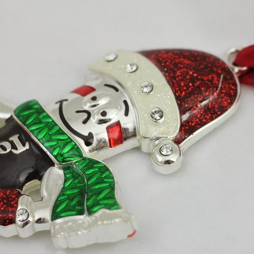 Northlight 4.25" Silver Plated Holiday Tootsie Roll Man Candy Logo Christmas Ornament With European Crystals - 31740009 4 Northlight 4.25" Silver Plated Holiday Tootsie Roll Man Candy Logo Christmas Ornament With European Crystals - 31740009 - Image 2