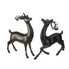 Set Of 2 Rustic Brown Reindeer Christmas Tabletop Figures 18" -Ornaments Store raz 2605900 88014.1587644957